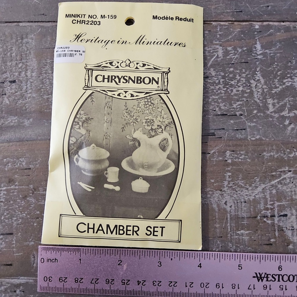 VTG Chrysnbon Duxbury Chair Miniature Kit M-500 Brown Heritage in Miniatures - Picture 3 of 6